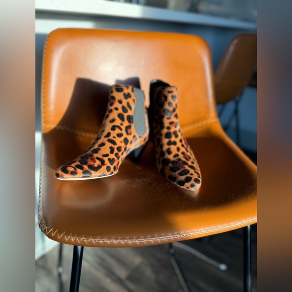 Joie Barleena leopard calf hair CHELSEA ankle bootie - Picture 3 of 16